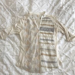 Gold & Silver Blouse